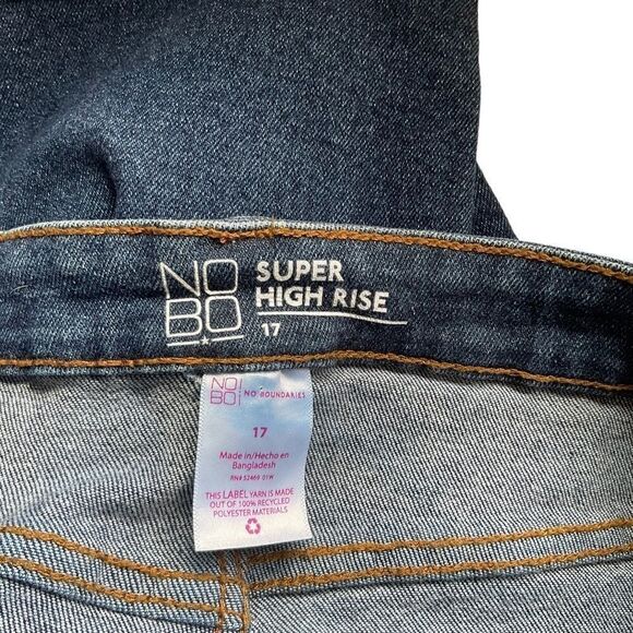 No Boundaries Juniors  Super High Rise Wide Leg Jeans Size 17 - Picture 13 of 13